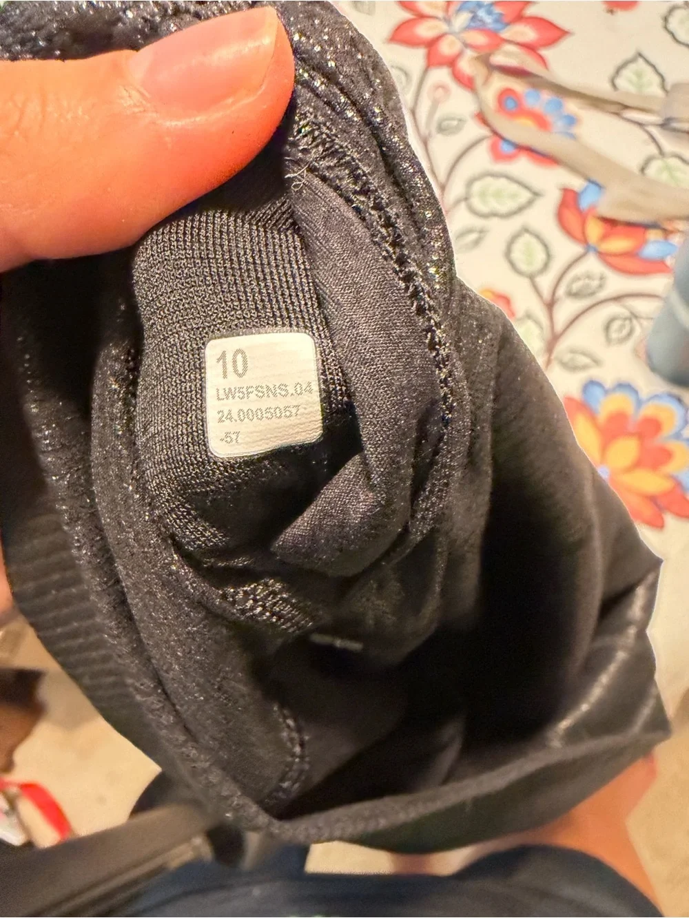 Lululemon Align High-Rise Ribbed Pant 25” Shine Radiate Foil Print Black NWT